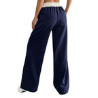 Noemi – Stretchy Wide-Leg Sweatpants for Women with Adjustable Waistband & Side Pockets