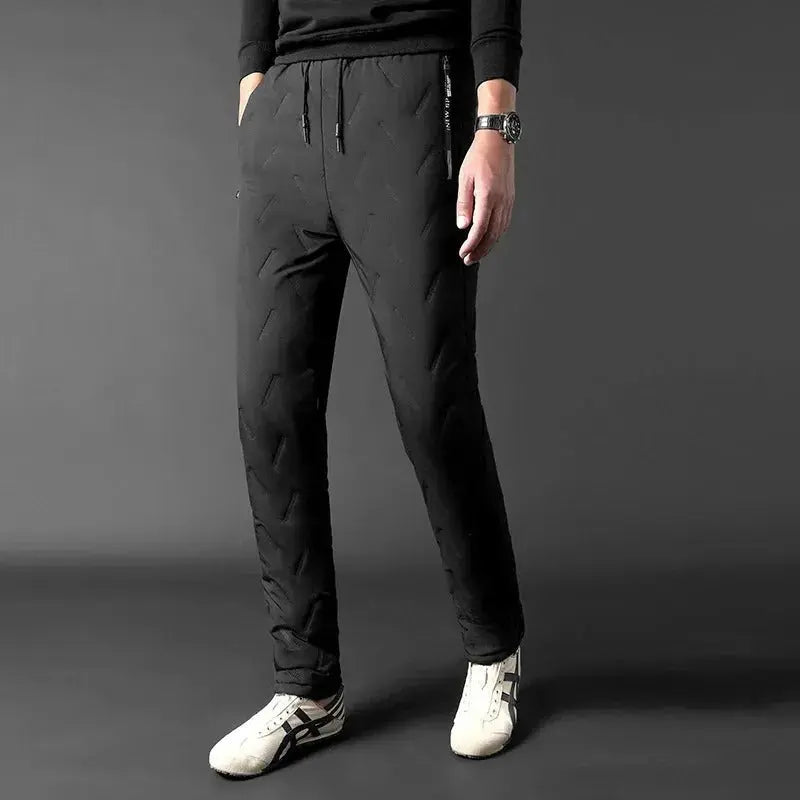 MunaWear - Joggers & Sweatpants - Silas – Waterproof & Windproof Thick Fleece Thermal Men's Jogger Pants for Ultimate Warmth - 