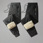 MunaWear - Joggers & Sweatpants - Silas – Waterproof & Windproof Thick Fleece Thermal Men's Jogger Pants for Ultimate Warmth - 