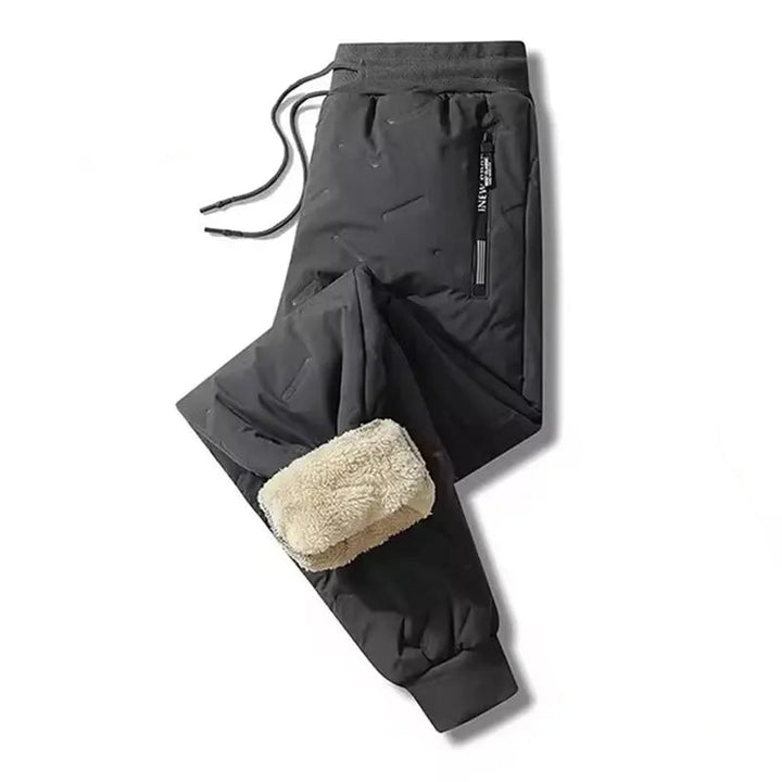 MunaWear - Joggers & Sweatpants - Silas – Waterproof & Windproof Thick Fleece Thermal Men's Jogger Pants for Ultimate Warmth - 