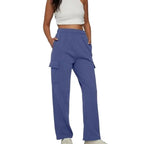Sorrel – High-Waist Wide Leg Sweatpants for Women with Adjustable Waistband & Functional Pockets