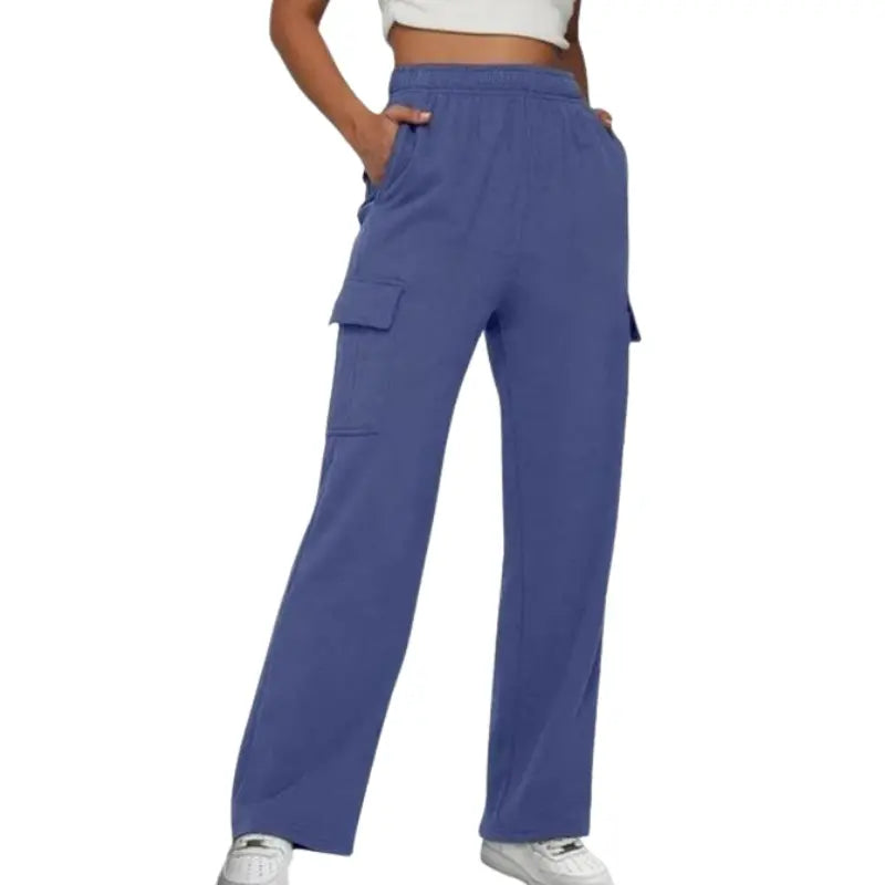 Sorrel – High-Waist Wide Leg Sweatpants for Women with Adjustable Waistband & Functional Pockets