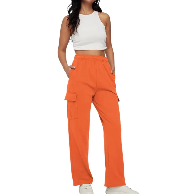 Sorrel – High-Waist Wide Leg Sweatpants for Women with Adjustable Waistband & Functional Pockets
