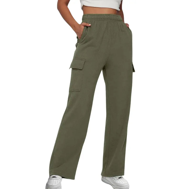 Sorrel – High-Waist Wide Leg Joggers for Women with Adjustable Waistband & Functional Pockets