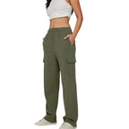Sorrel – High-Waist Wide Leg Sweatpants for Women with Adjustable Waistband & Functional Pockets