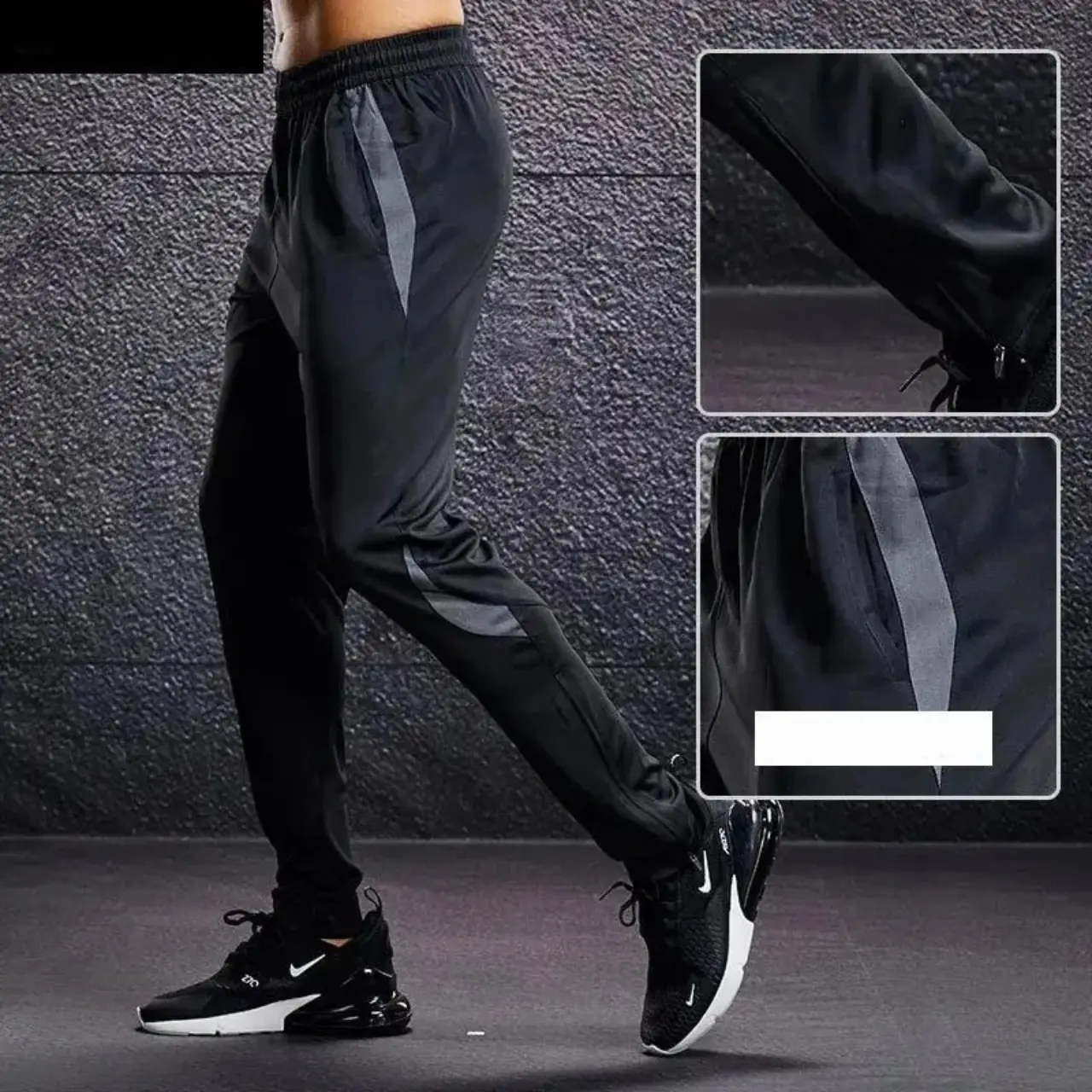 MunaWear - Joggers & Sweatpants - Zain – Men's Track Pants with Zipper Pockets for Running & Training - 