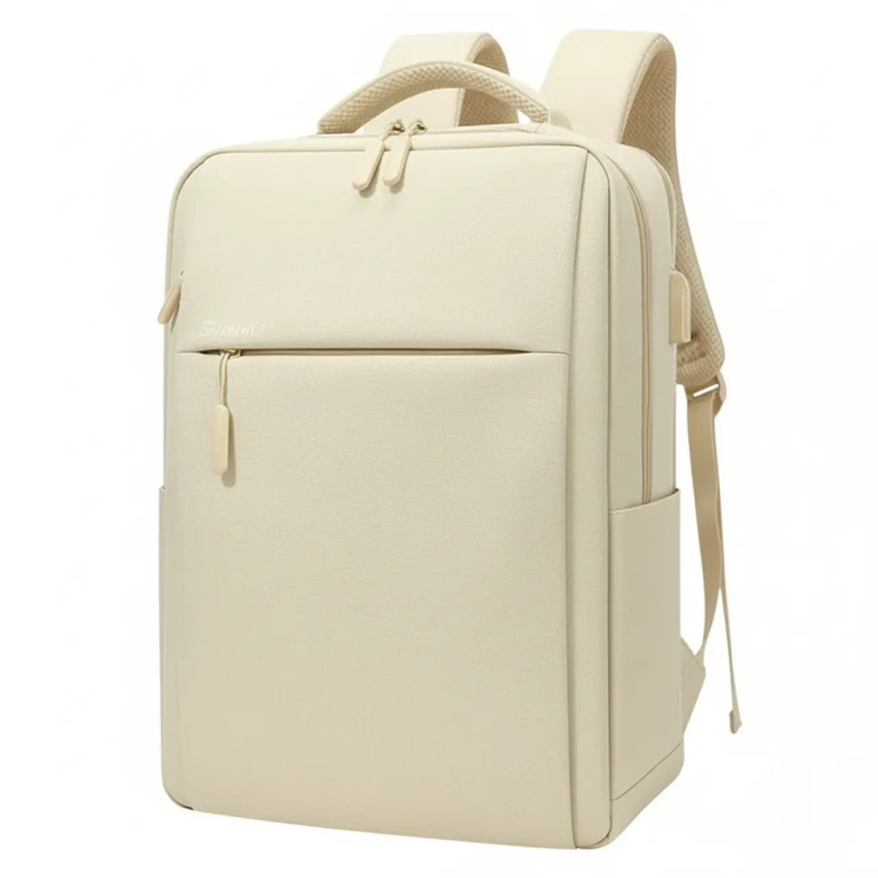 MunaWear - Laptop Backpacks - ZoomiePack – Large Capacity Waterproof Laptop Backpack for 15.6 & 17.3 Inch Laptops - Beige / Large (17.3")