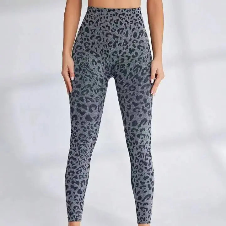 Liora - High-Waist Leopard Yoga Leggings With Seamless Design For Fitness And Outdoor Activities 1