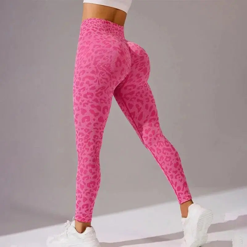 Liora - High-Waist Leopard Yoga Leggings With Seamless Design For Fitness And Outdoor Activities 2