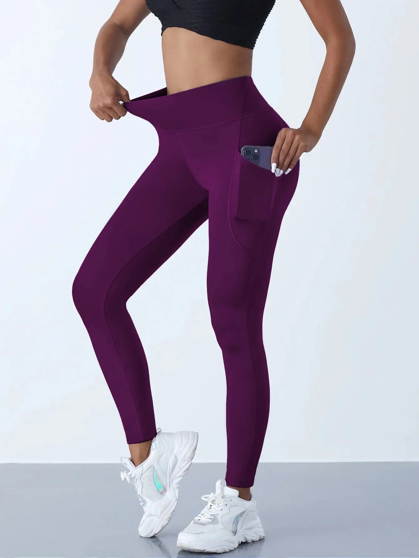 Mia – High-Waist Stretch Yoga Leggings with Pockets & Push-Up Design Size XS-L 15