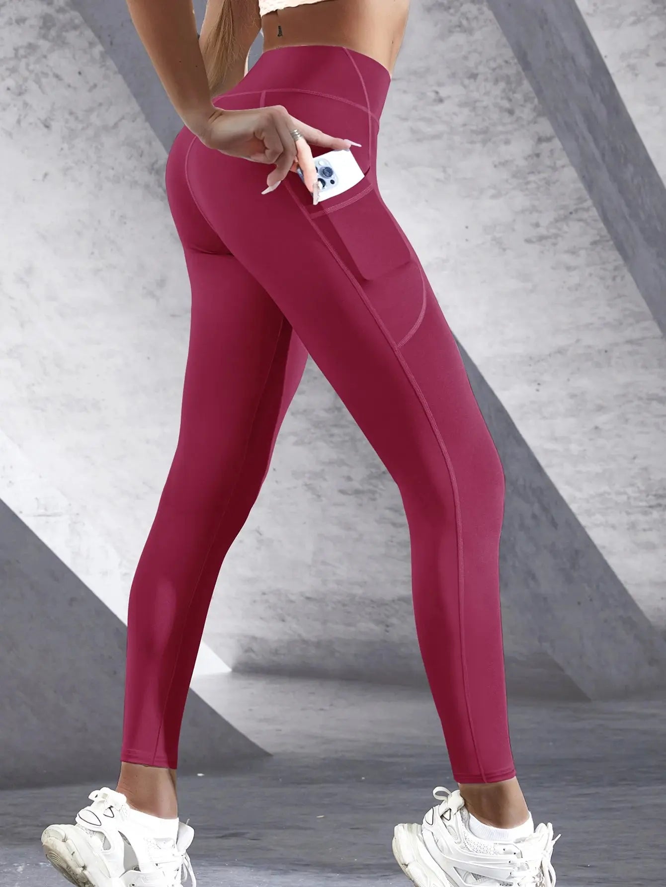 Mia – High-Waist Stretch Yoga Leggings with Pockets & Push-Up Design Size XS-L 14