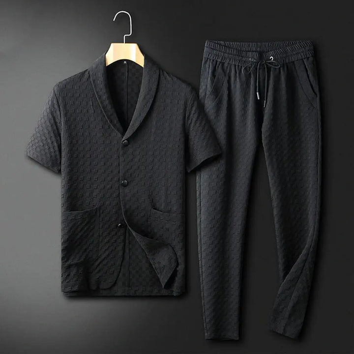 Tobias – Elegant Two-Piece Loungewear Set for Men with Relaxed-Fit Joggers, Size S-L 4