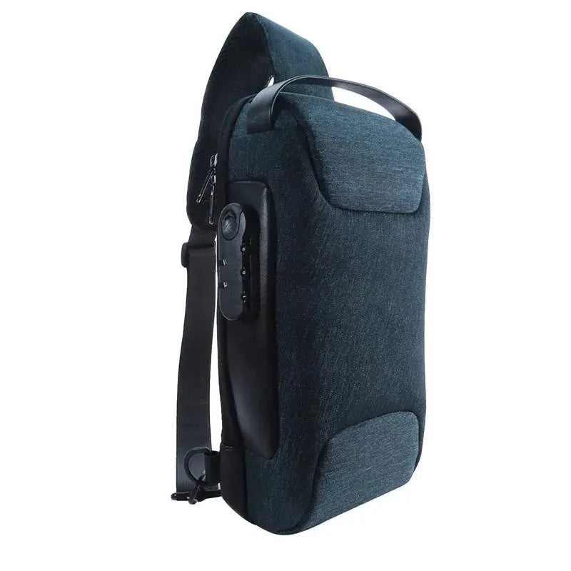 Ethan - Waterproof Anti-Theft USB Crossbody Bag with Multi-Pocket Design for Travel & Outdoor Activities 9