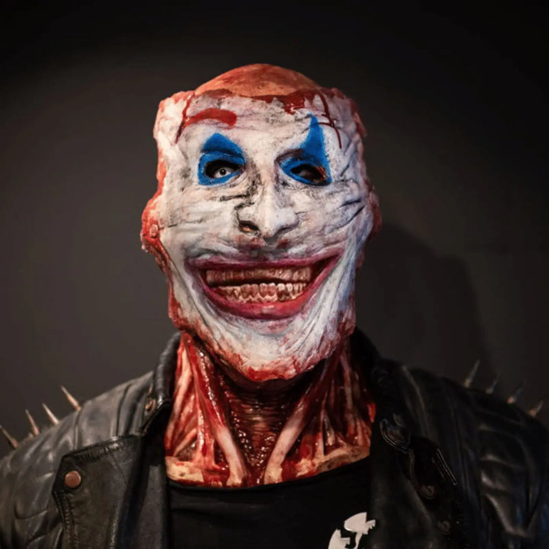 Creepy Halloween Horror Clown Mask – Realistic Latex Costume Accessory for Adults 1