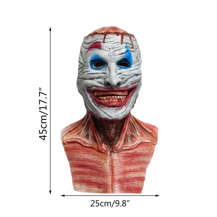 Creepy Halloween Horror Clown Mask – Realistic Latex Costume Accessory for Adults 4