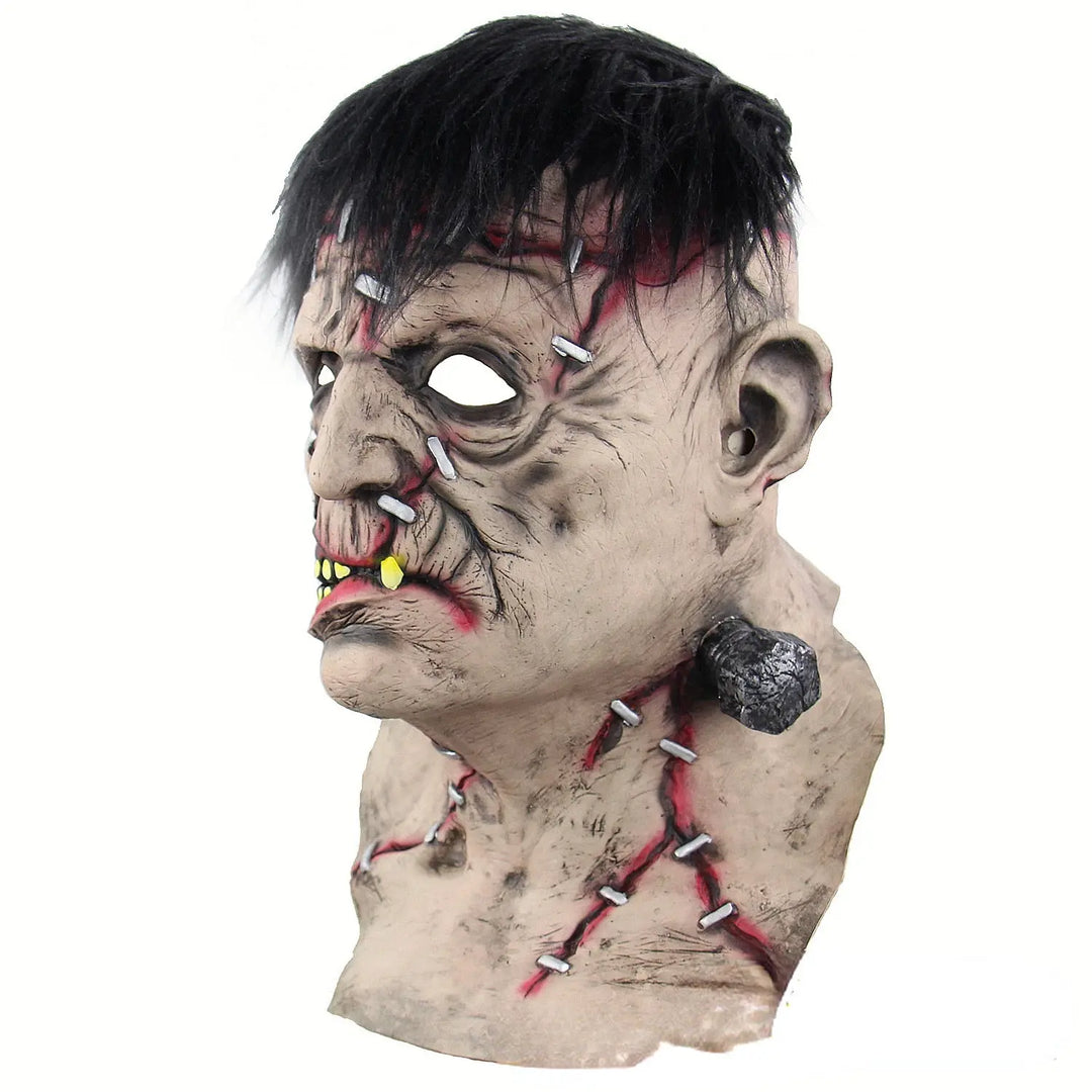Halloween Frankenstein Monster Full Head Mask – Creepy Latex Costume Accessory for Parties 1