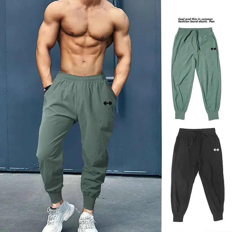 Ethan - Ultra-Thin Quick-Dry Casual Training Pants with Elastic Waist for Men, Size S-XXL 1