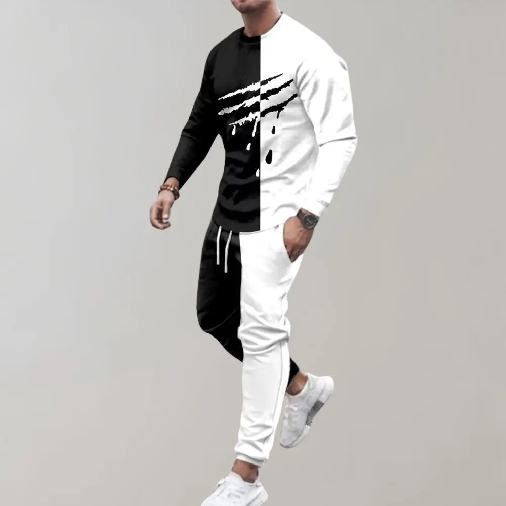 Ethan – Bold Color Block Men's Tracksuit with Comfortable Fit for Style and Versatility, Size S-XXL 0