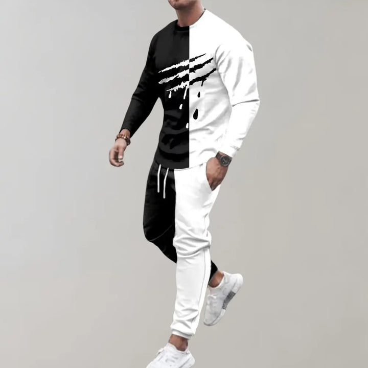 Ethan – Bold Color Block Men's Tracksuit with Comfortable Fit for Style and Versatility, Size S-XXL 0