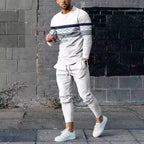 MunaWear - Men's Activewear - Ethan – Creative Guitar Print Tracksuit for Men, Comfortable & Stylish Outfit - 