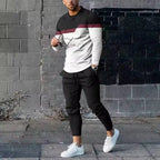 MunaWear - Men's Activewear - Ethan – Creative Guitar Print Tracksuit for Men, Comfortable & Stylish Outfit - 