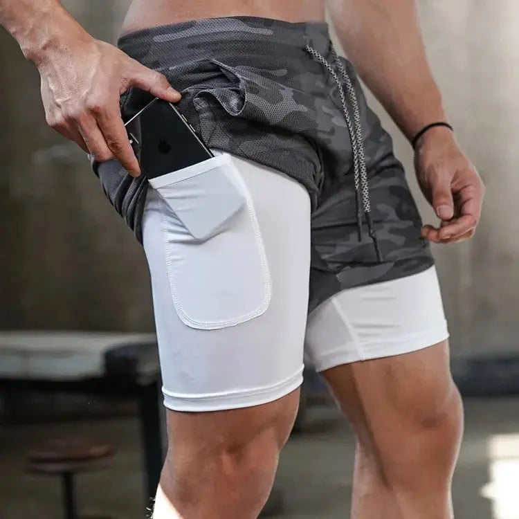 Ethan – Camo 2-in-1 Quick Dry Running Shorts for Men, Gym & Workout Comfort