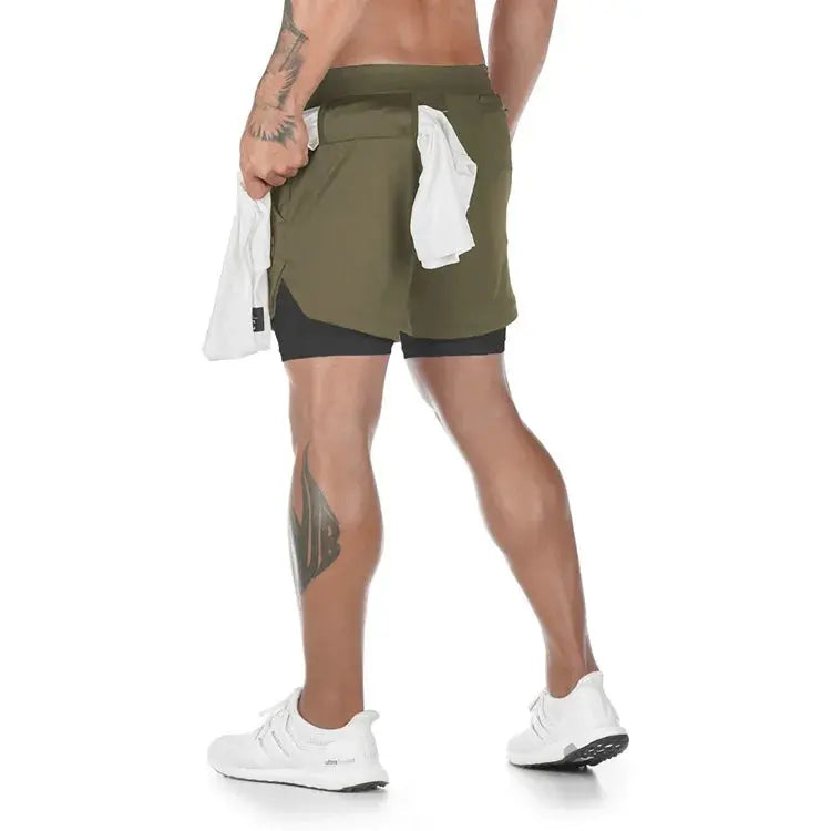 Ethan – Camo 2-in-1 Quick Dry Running Shorts for Men, Gym & Workout Comfort