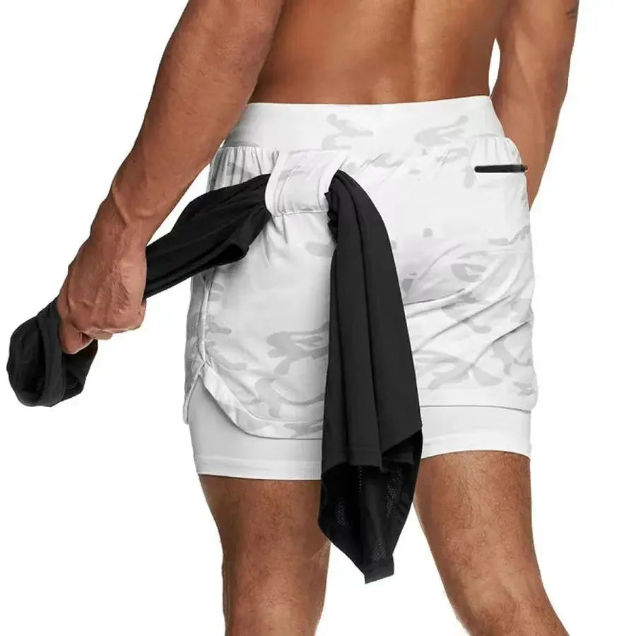 Ethan – Camo 2-in-1 Quick Dry Running Shorts for Men, Gym & Workout Comfort