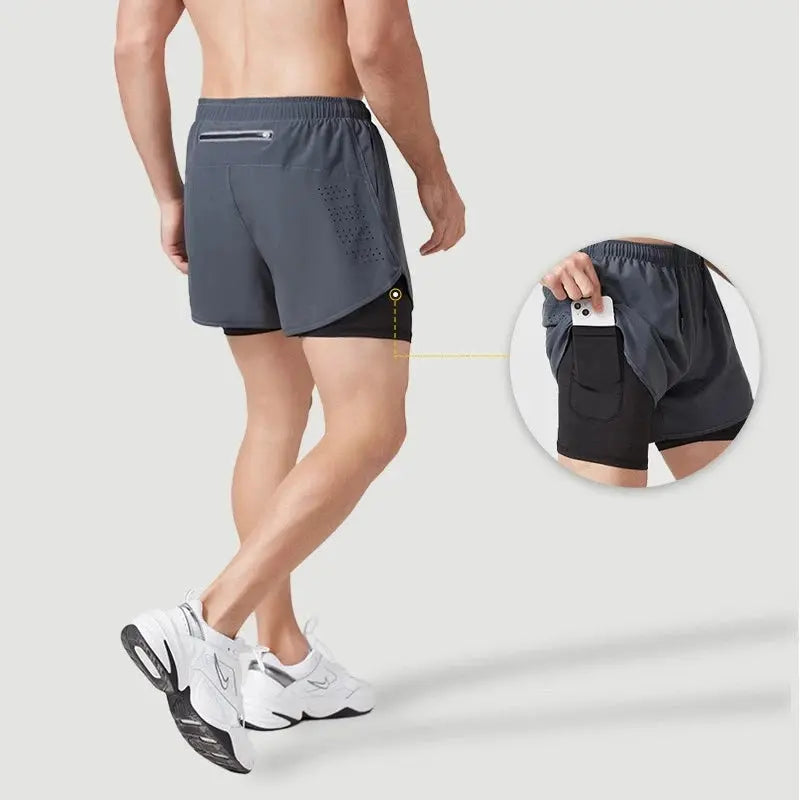 Dash – Quick-Drying Double Layer Running Shorts for Men, Ideal Workout & Gym Shorts