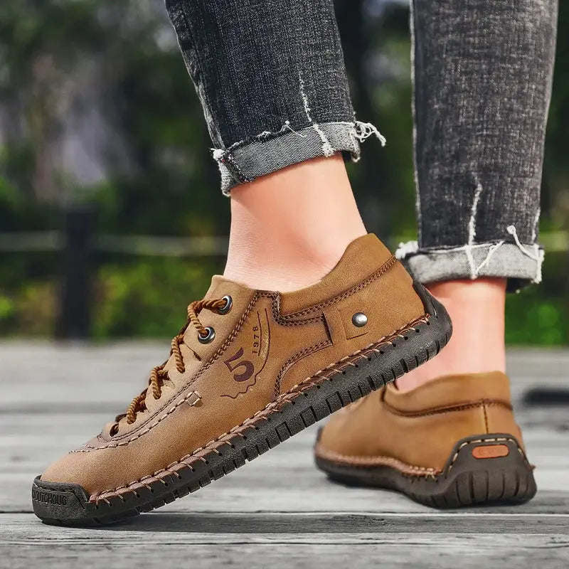 Ethan – Classic Leather Casual Shoes for Men with Non-Slip Design, Size 7-12 3