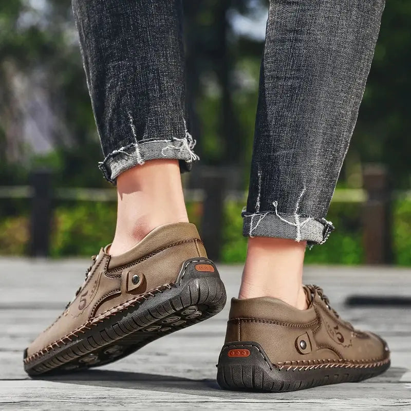 Ethan – Classic Leather Casual Shoes for Men with Non-Slip Design, Size 7-12 6