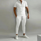 Dario - Stylish Men's Tracksuit Set with Half-Zip Shirt & Comfortable Pants Size S-L 1