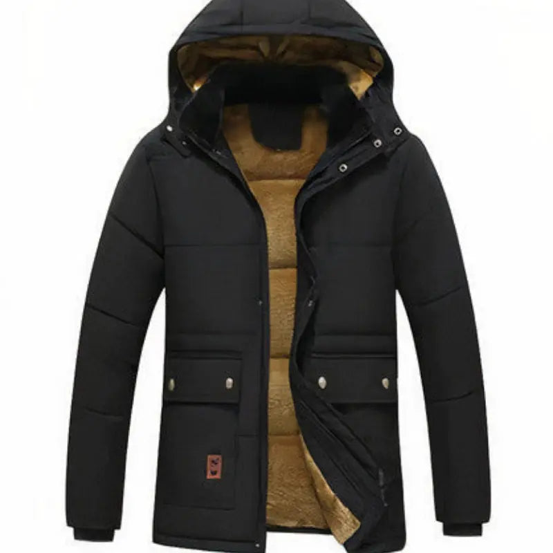 Caden – Modern Men's Parka With Removable Hood For Winter Adventures 0
