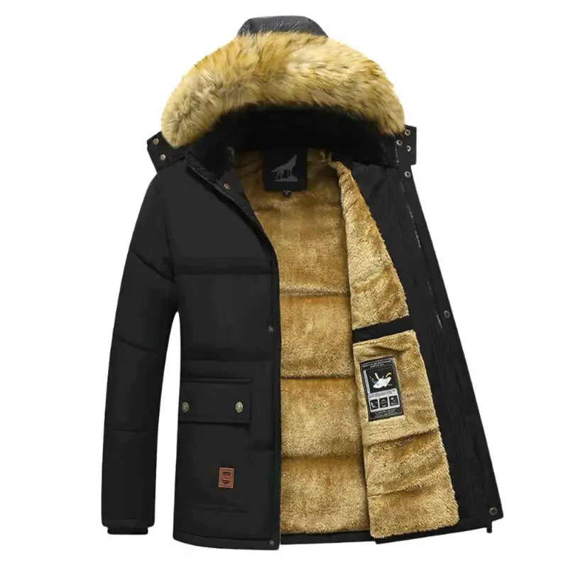 Caden – Modern Men's Parka With Removable Hood For Winter Adventures 1