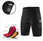 MunaWear - Men's Cycling Shorts - Ethan - Men's Cycling Shorts with Gel Padding for Comfort & UV Protection, Ideal for MTB & Road Cycling - 