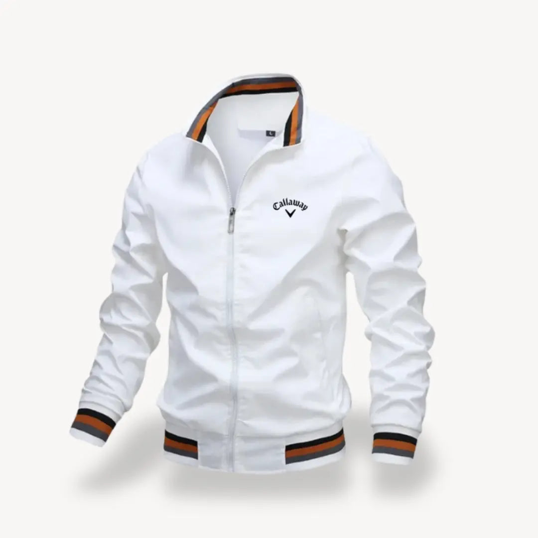 Men's Waterproof Golf Jacket - Lightweight Windbreaker with Water-Resistant Fabric for Casual Outings and Outdoor Activities 1
