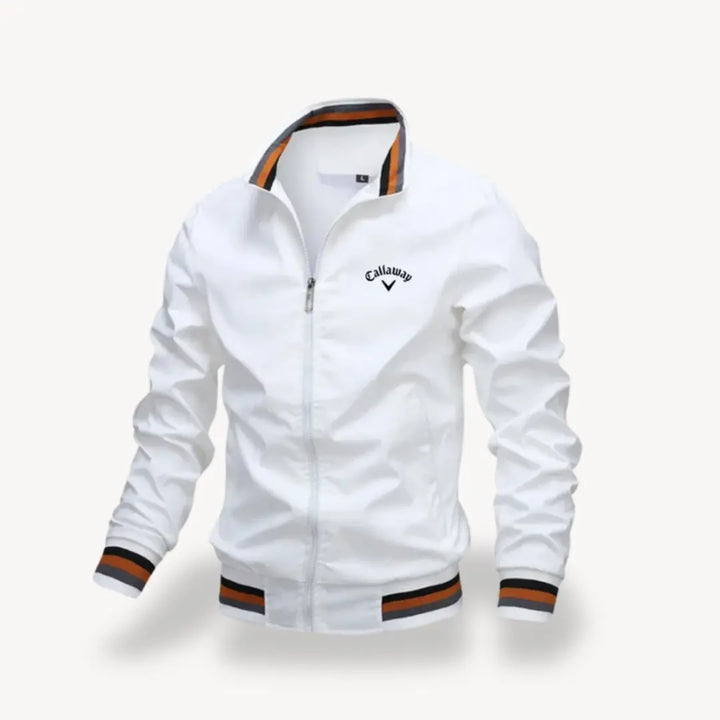 Men's Waterproof Golf Jacket - Lightweight Windbreaker with Water-Resistant Fabric for Casual Outings and Outdoor Activities 1