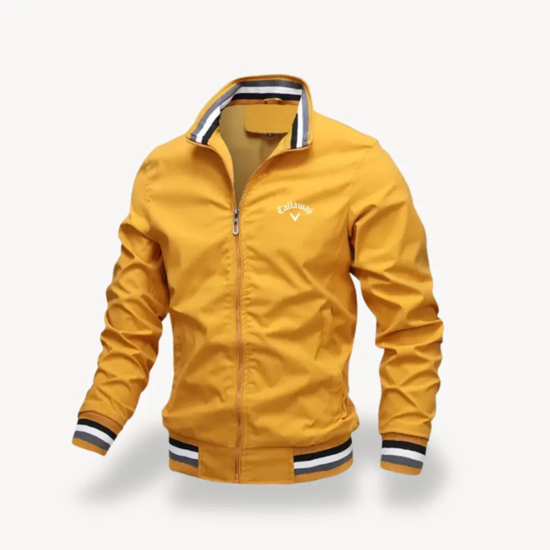 Men's Waterproof Golf Jacket - Lightweight Windbreaker with Water-Resistant Fabric for Casual Outings and Outdoor Activities 4
