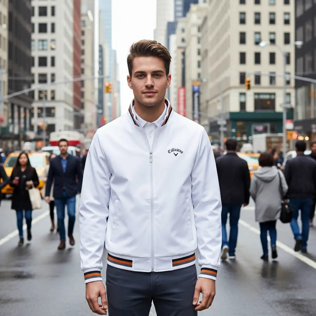 MunaWear - Men's Golf Apparel - Caden – Lightweight Men's Golf Jacket With Water-Resistant Fabric For Casual Outings And Outdoor Activities - 