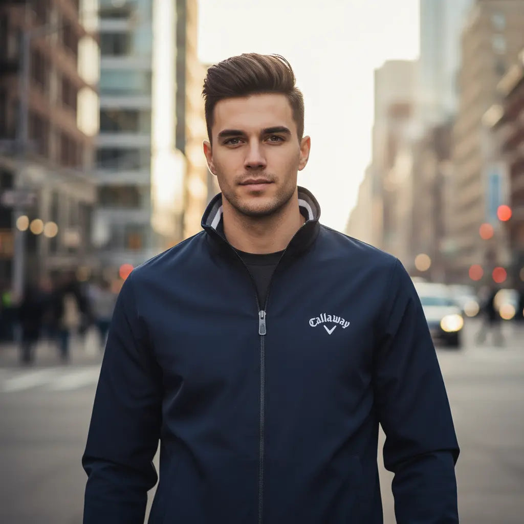 MunaWear - Men's Golf Apparel - Caden – Lightweight Men's Golf Jacket With Water-Resistant Fabric For Casual Outings And Outdoor Activities - 