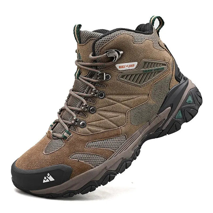 Nexis– Suede High-Top Tactical Hiking Boots for Men, Rainproof & Breathable- Khaki