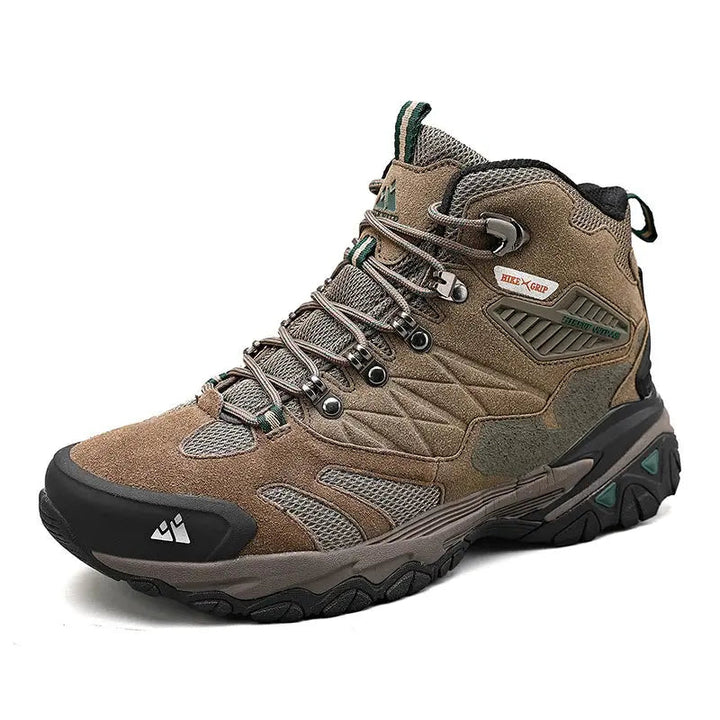 Nexis– Suede High-Top Tactical Hiking Boots for Men, Rainproof & Breathable- Khaki