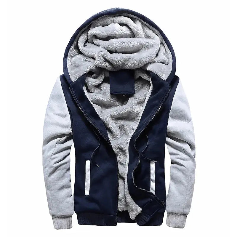 Caden - Stylish Men's Hooded Jacket With Thicker Design For Winter Adventures 3