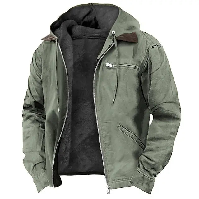 Caden – Casual Men's Winter Jacket With Adjustable Hood For Outdoor Activities 1