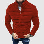 Caden – Slim-Fit Men's Puffer Jacket With High Collar For Urban Winter Style 3