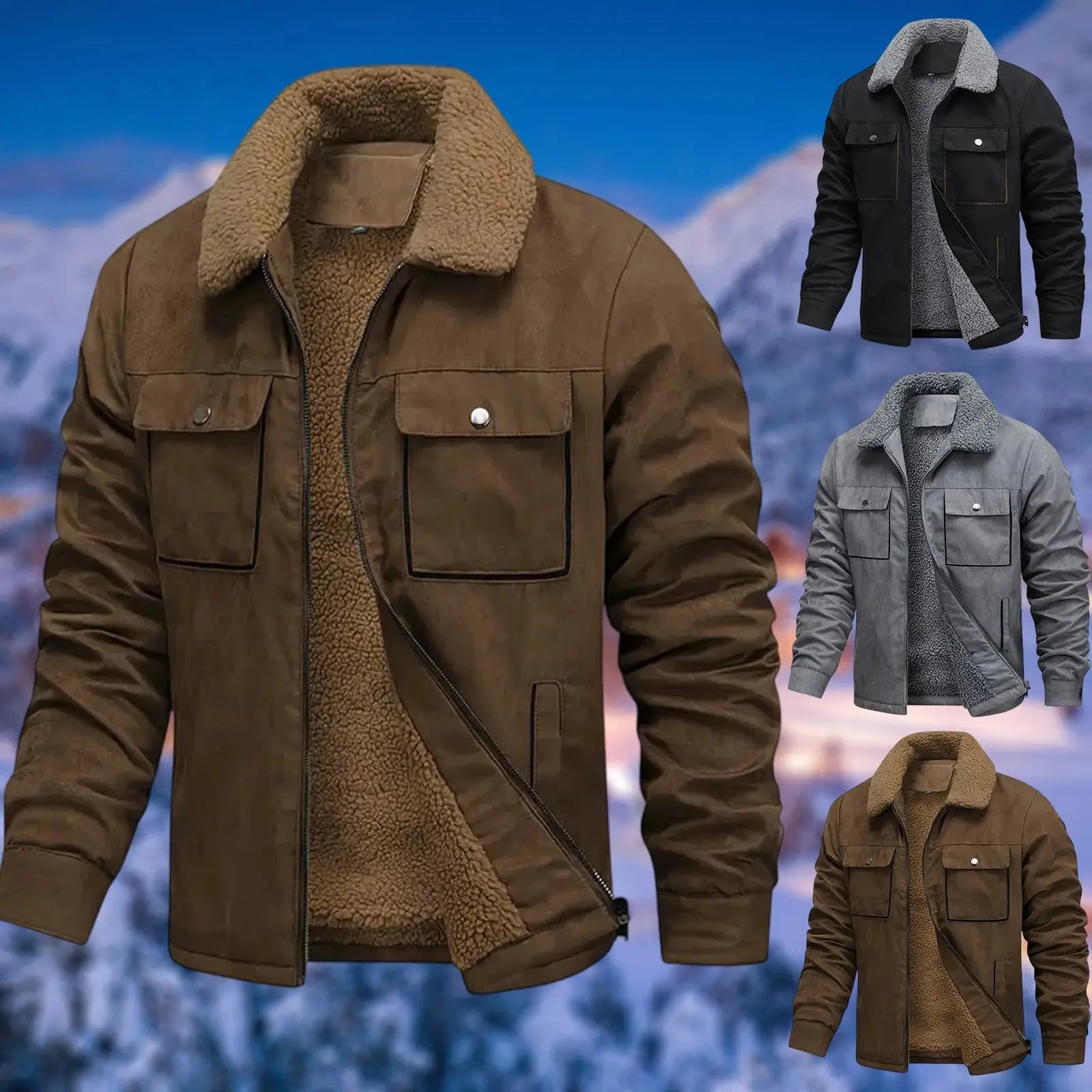 Caden - Thickened Cotton Jacket with Multi-Pocket Design for Casual Wear 4