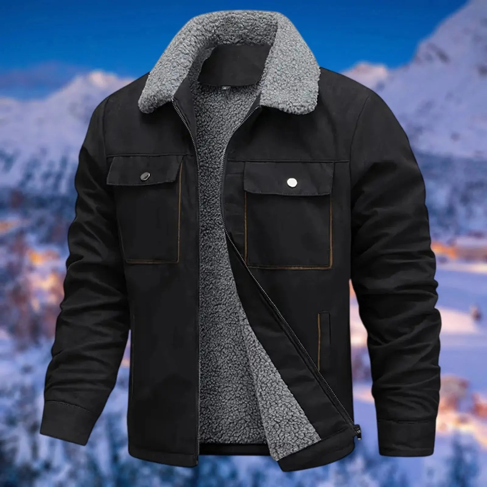 Caden - Thickened Cotton Jacket with Multi-Pocket Design for Casual Wear 8