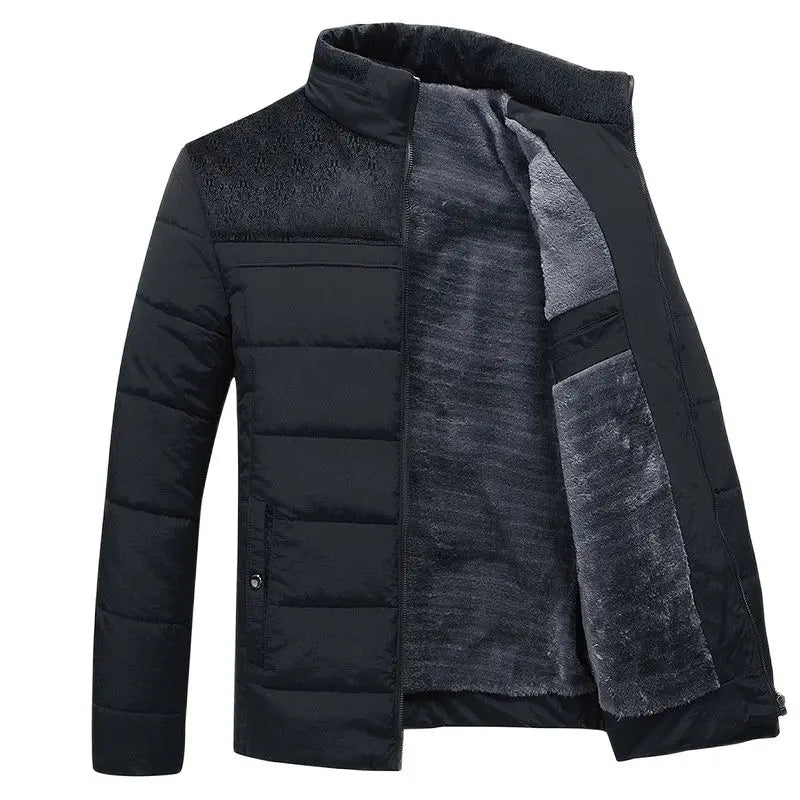 Caden – Modern Men's Quilted Jacket With Stand-Up Collar For Cold Days 1