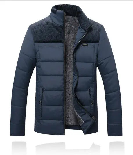 Caden – Modern Men's Quilted Jacket With Stand-Up Collar For Cold Days 3