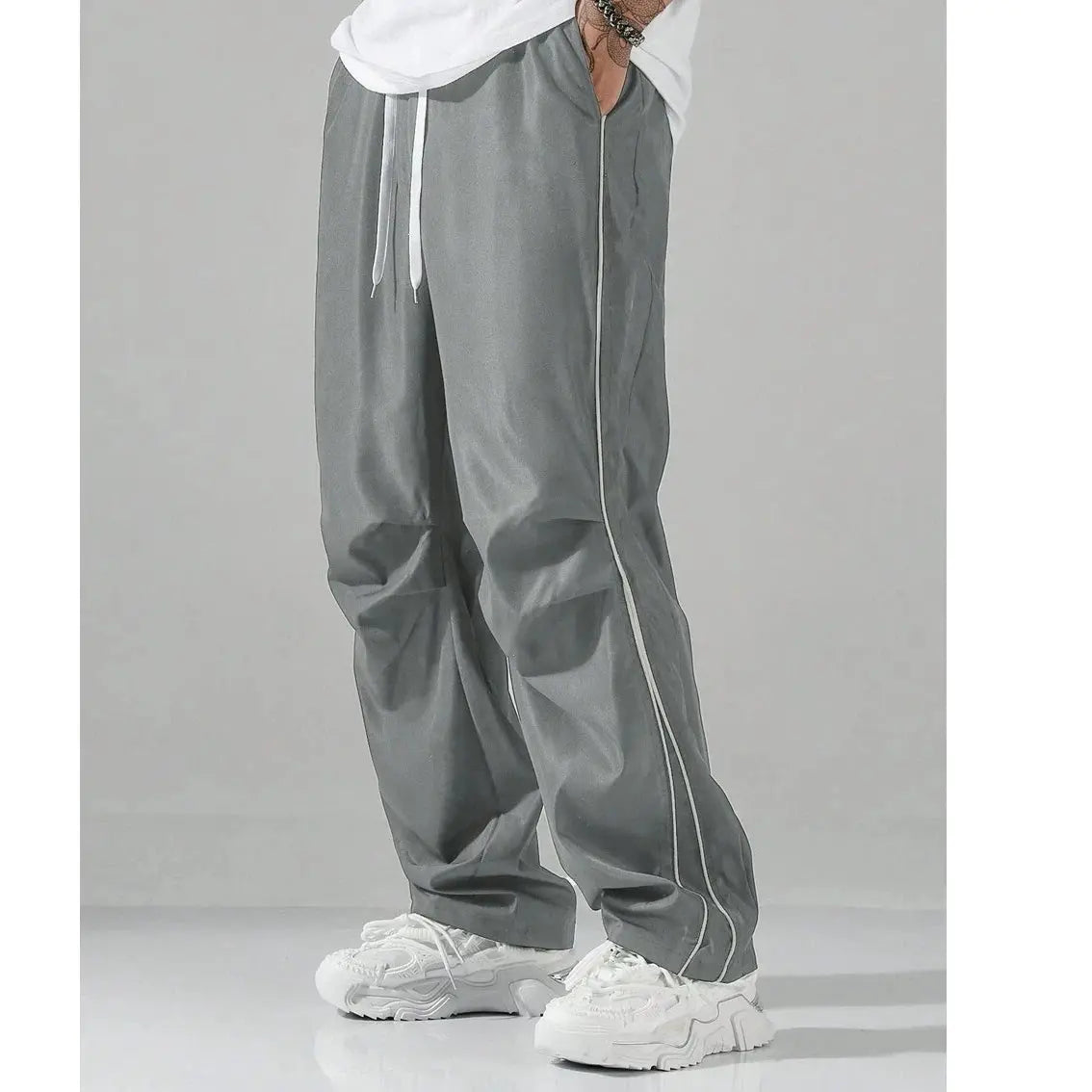 Caden - Sporty Men's Casual Pants With Elastic Waist For Everyday Comfort 0